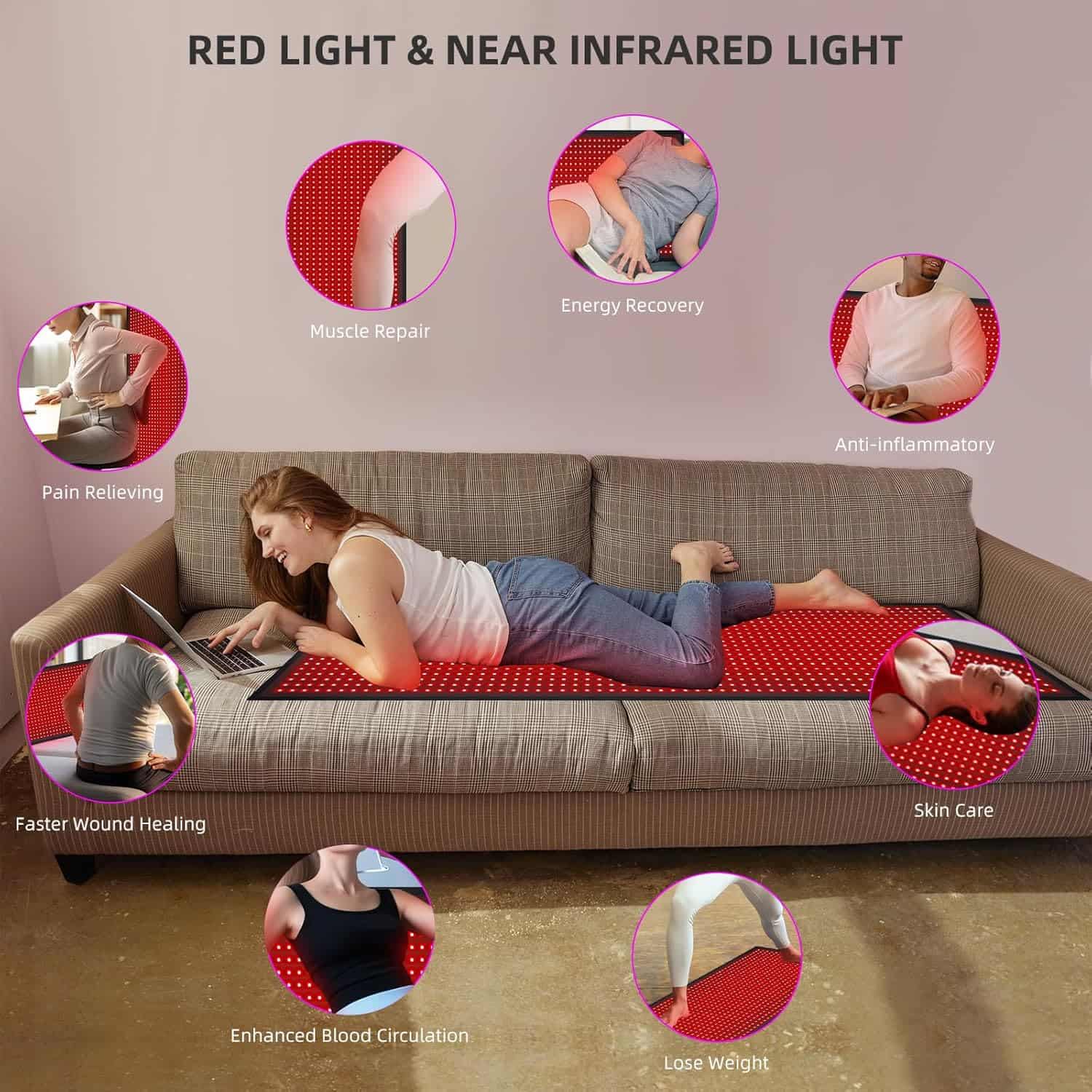 Astarexin Red and Infrared Light Therapy Mat Pro