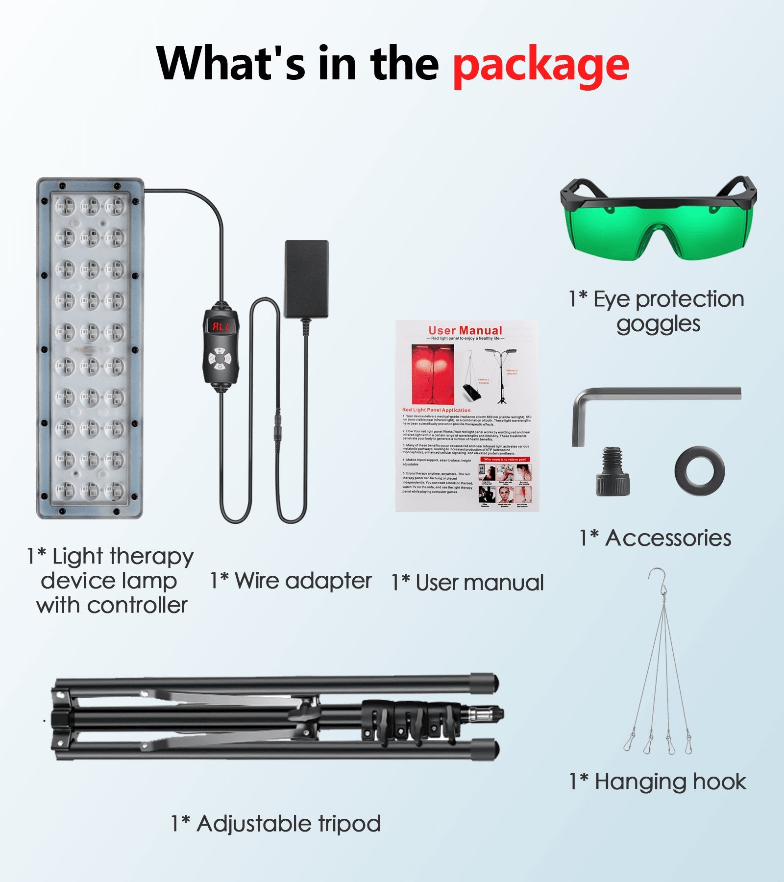 red light therapy lamp
