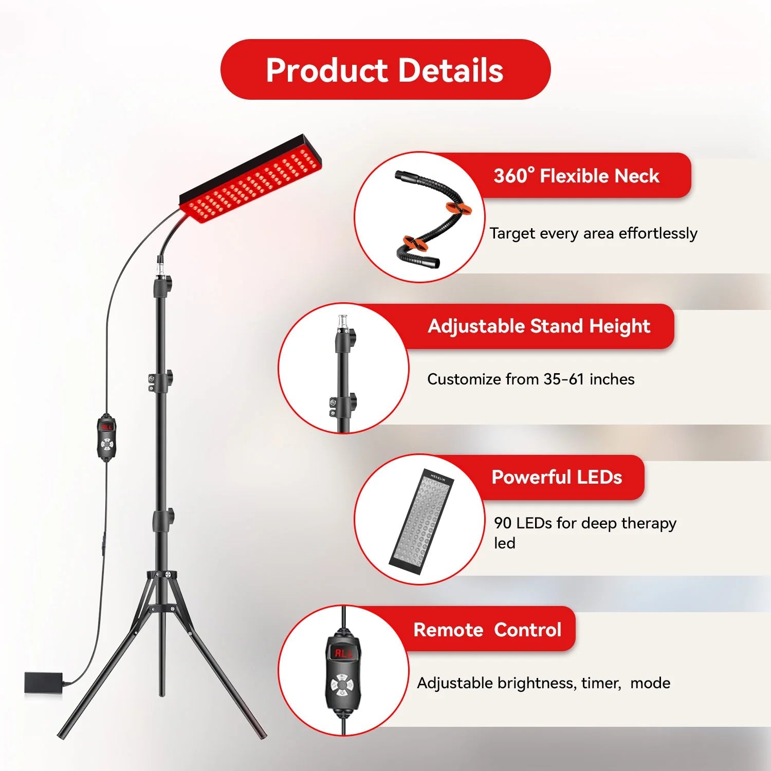 Astarexin Red and Infrared Light Therapy Lamp Z2 - Astarexin