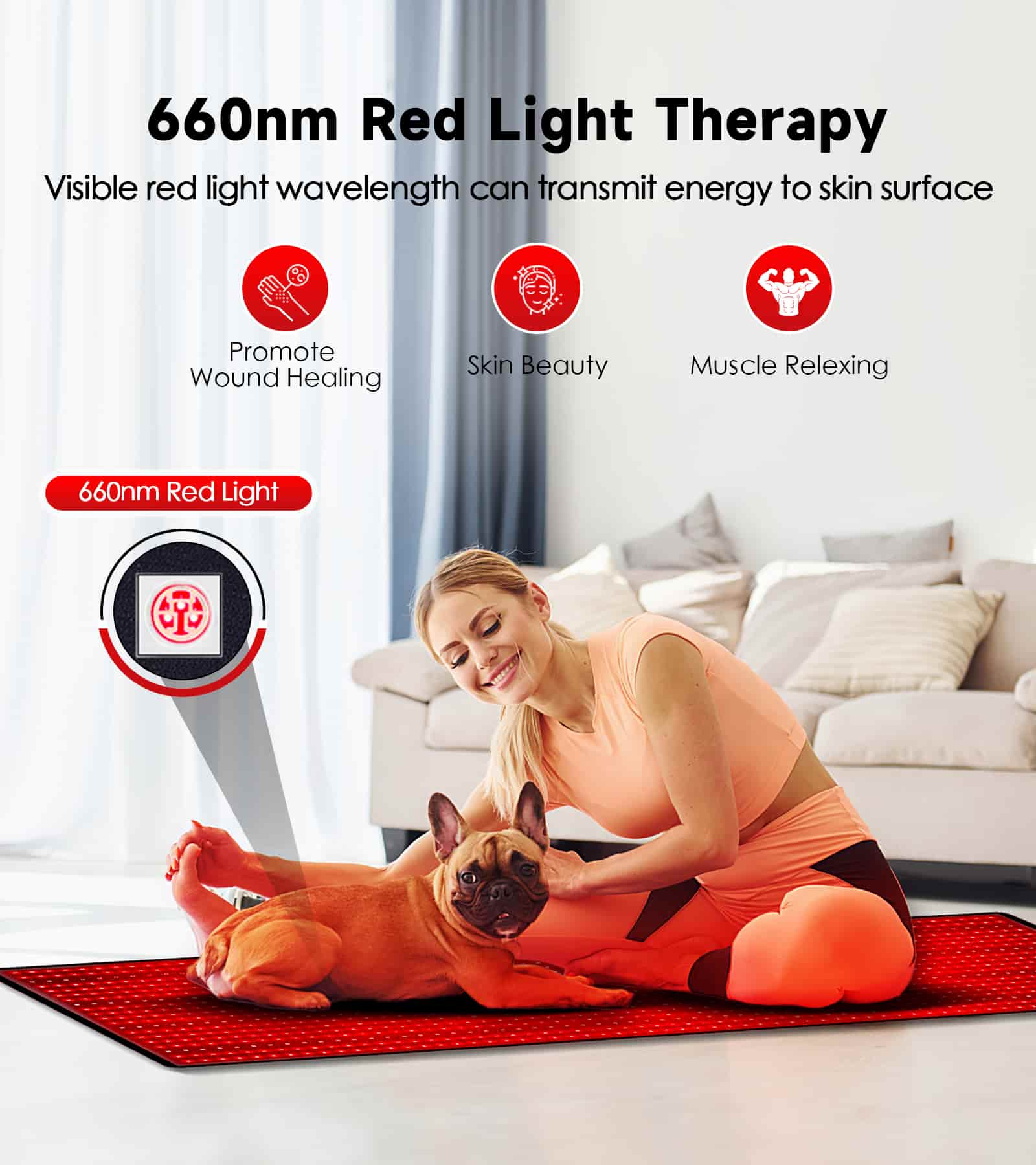 Astarexin Red and Infrared Light Therapy Mat - Astarexin