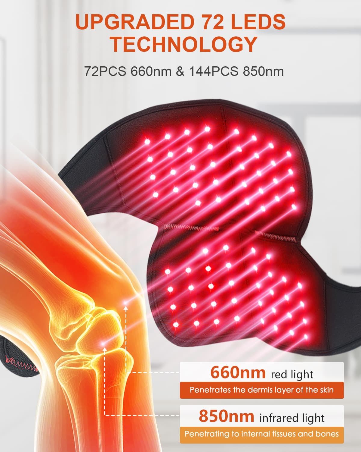 Astarexin Red Light Therapy Knee Pad
