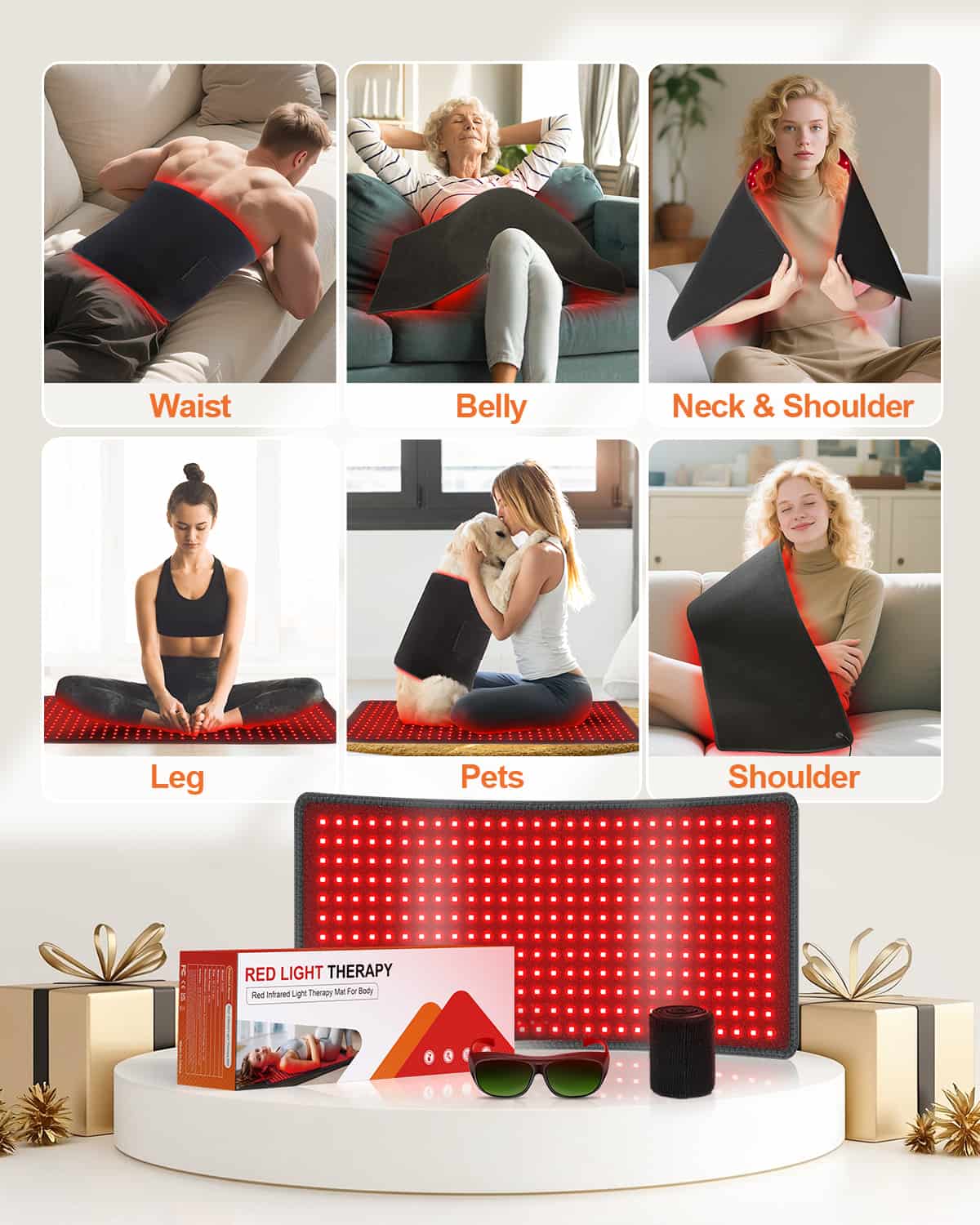 Astarexin Red and Infrared Light Therapy Mat XL