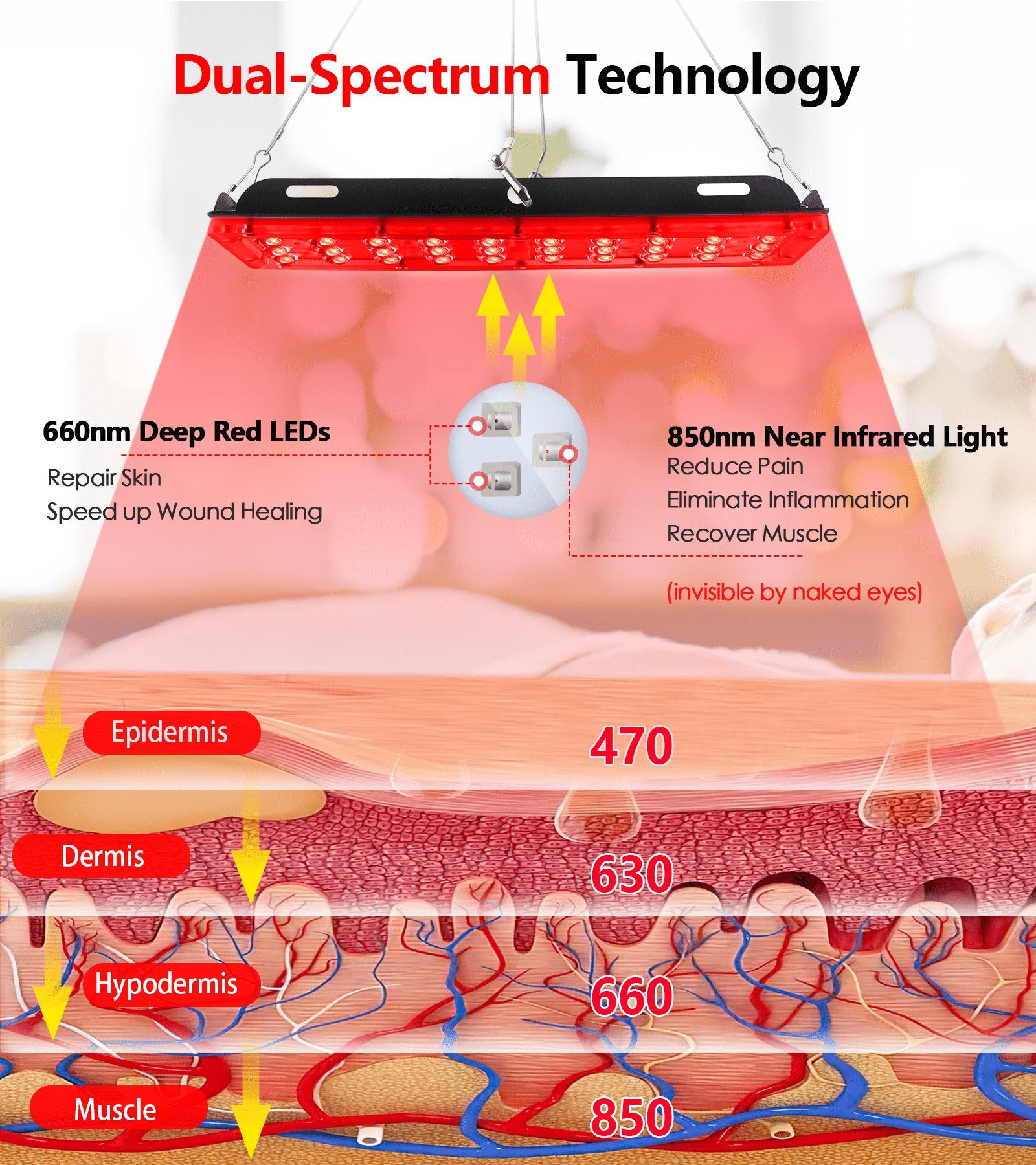 Astarexin Red and Infrared Light Therapy Lamp Z1 - Astarexin