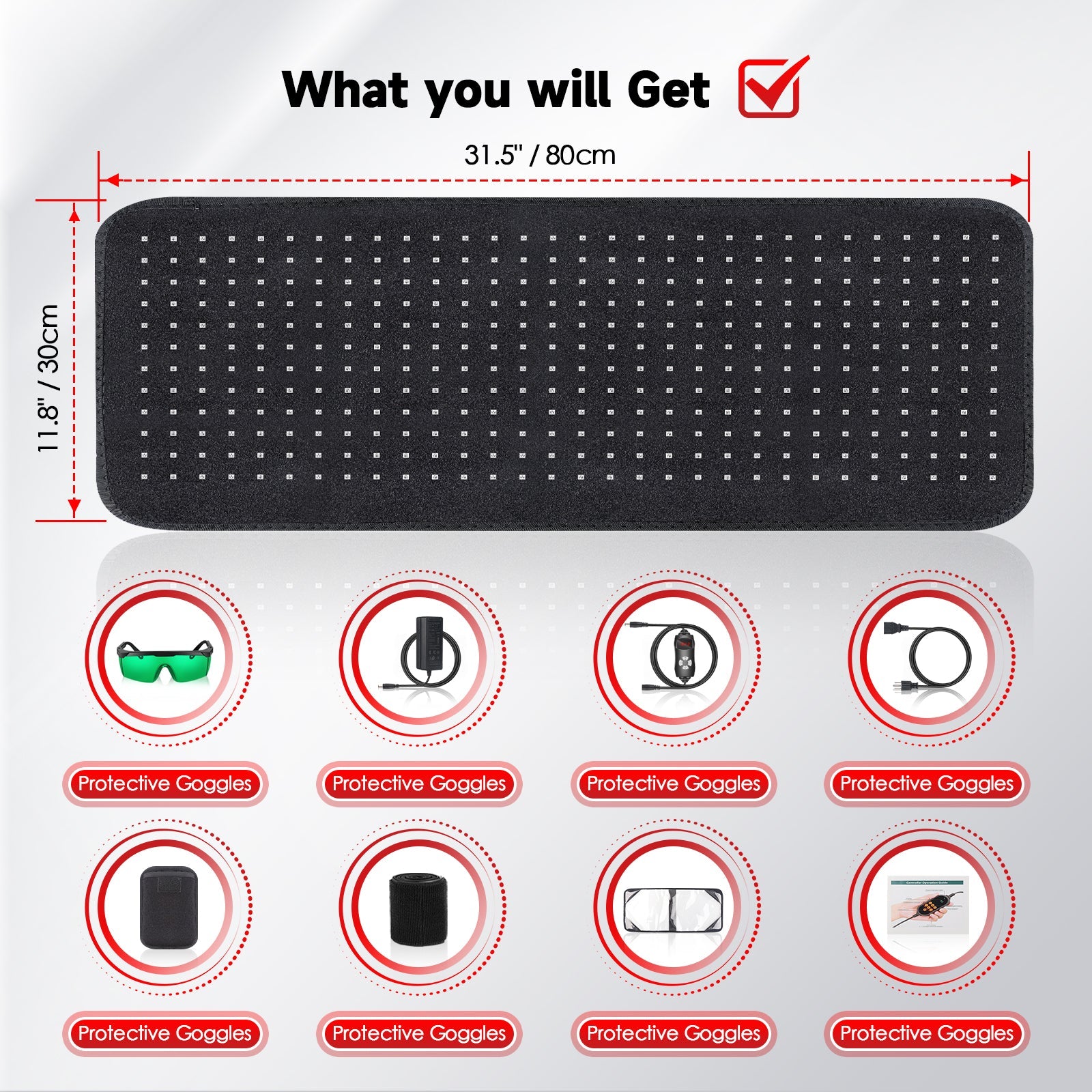 Astarexin Red and Near - Infrared Light Therapy Mat - Astarexin