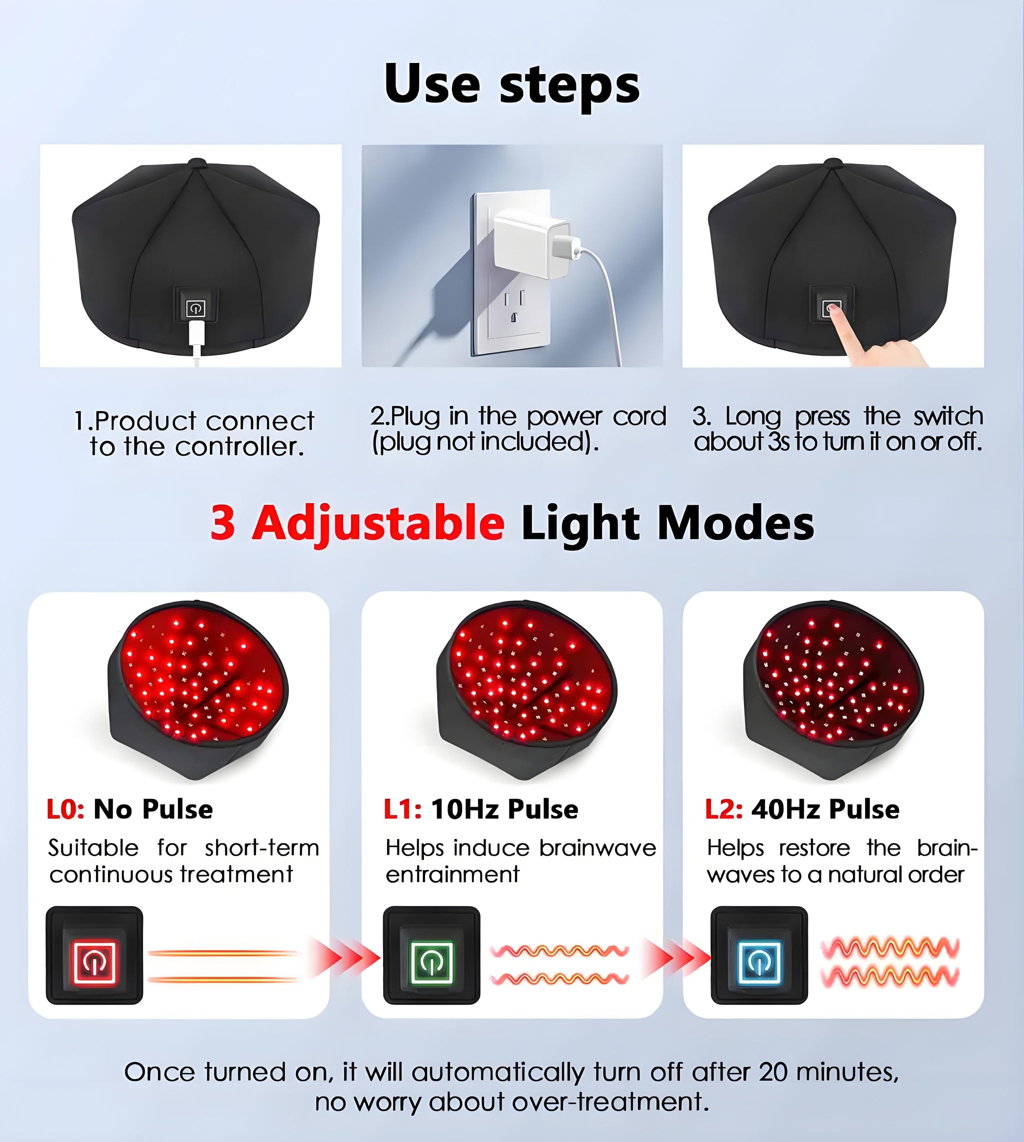 Hair Growth Cap LED Red Light Cap - Astarexin