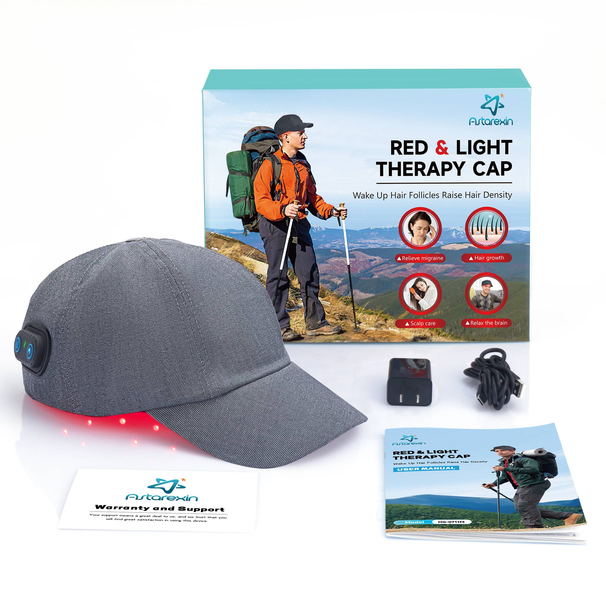 Red Light Hair Growth Cap 102 - Astarexin