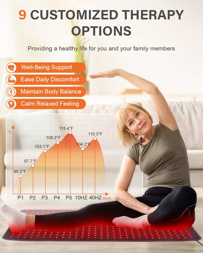 Astarexin Red and Infrared Light Therapy Mat XL